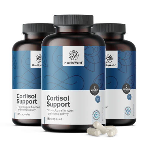 3x Cortisol Support, zusammen 540 Kapseln