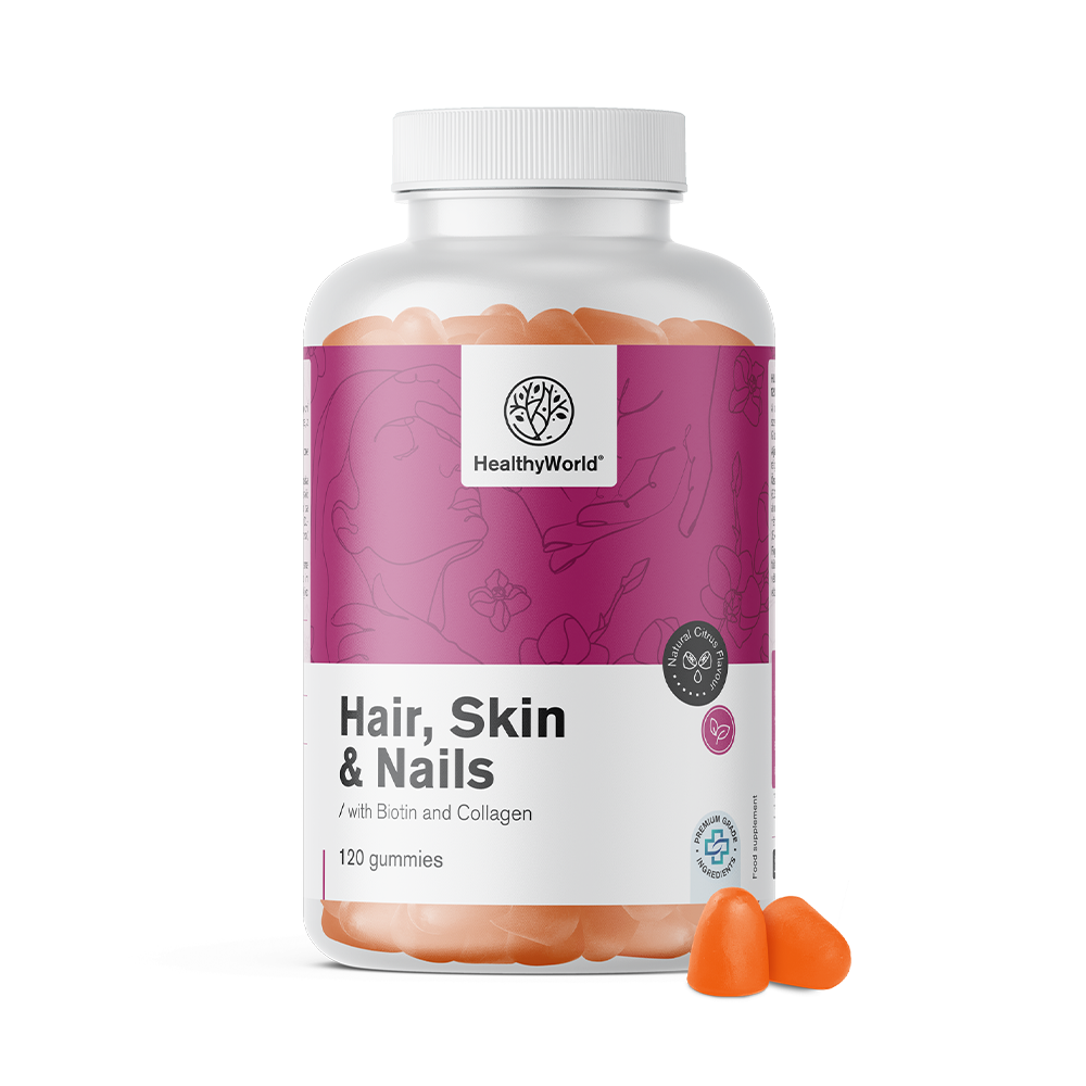 Haare, Haut & Nägel - Citrusgeschmack-Gummis für Haare, Haut und Nägel.
