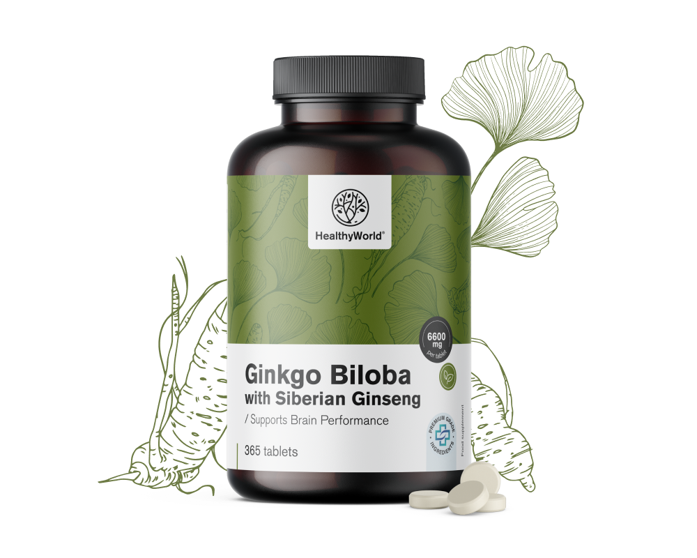 Ginkgo mit Sibirischem Ginseng 6600 mg