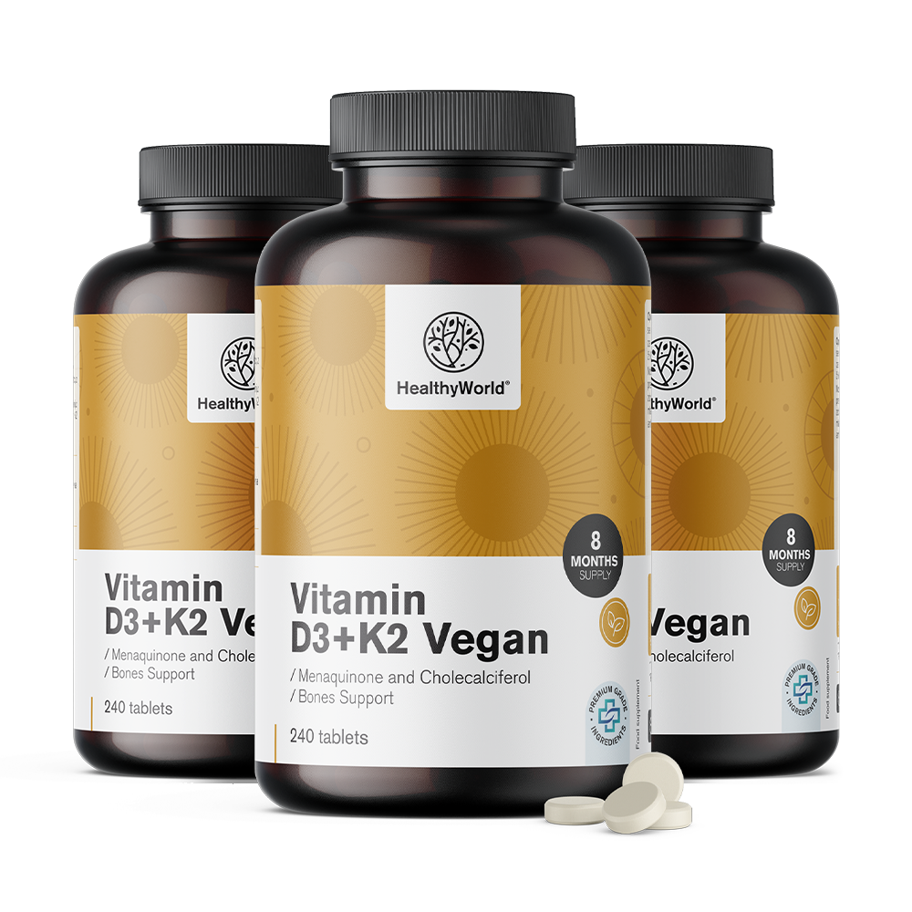 Vegane Vitamin D3+K2.