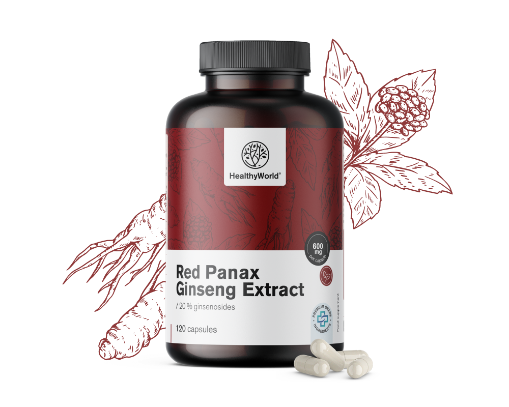 Red Panax Ginseng – Roter Ginseng Extrakt 600 mg