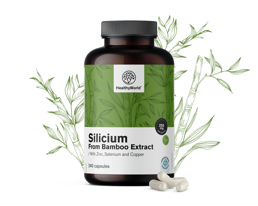 Silizium 250 mg – aus Bambusextrakt