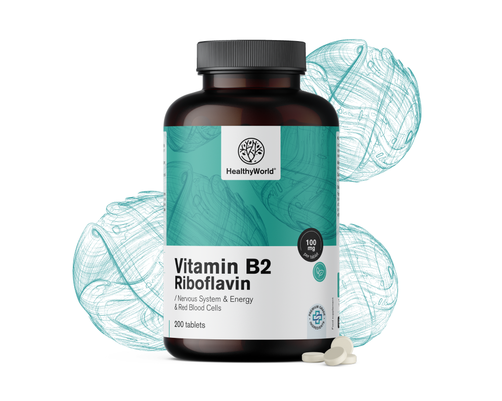 Vitamin B2 – Riboflavin 100 mg