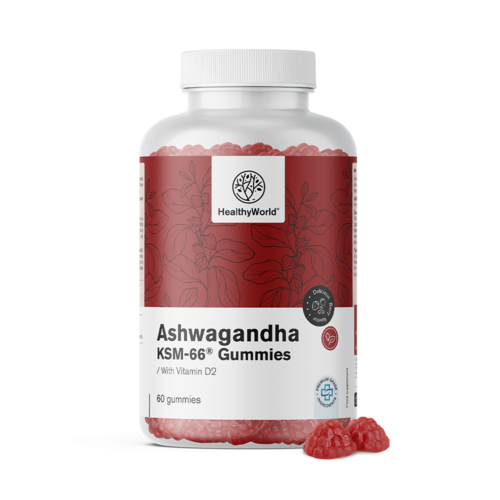 Ashwagandha KSM-66 300 mg, 60 Gummibonbons