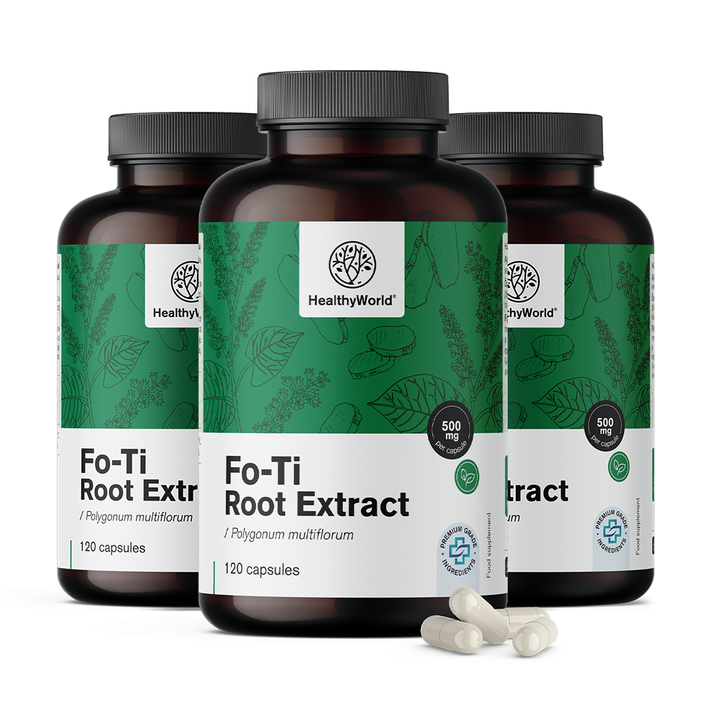 Fo-Ti (He Shou Wu) 500 mg - Extrakt 10:1Fo-Ti (He Shou Wu) 500 mg - Extrakt 10:1