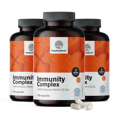 3x Immunity Komplex - für das Immunsystem, zusammen 360 Kapseln