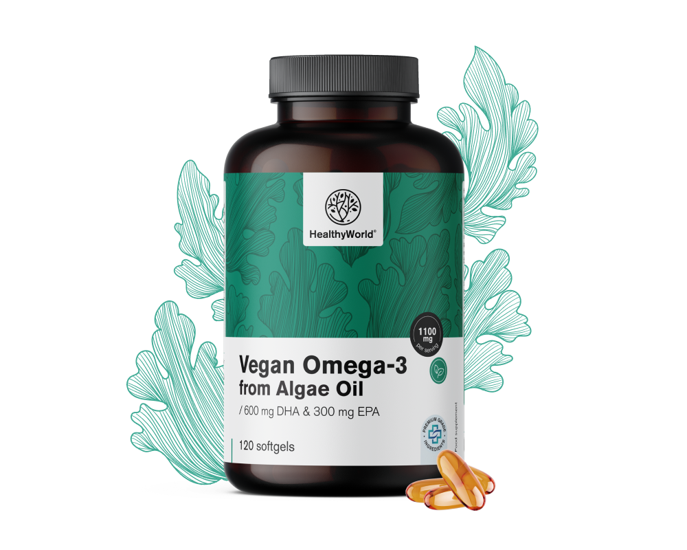 Veganes Omega-3 1100 mg – aus Algen