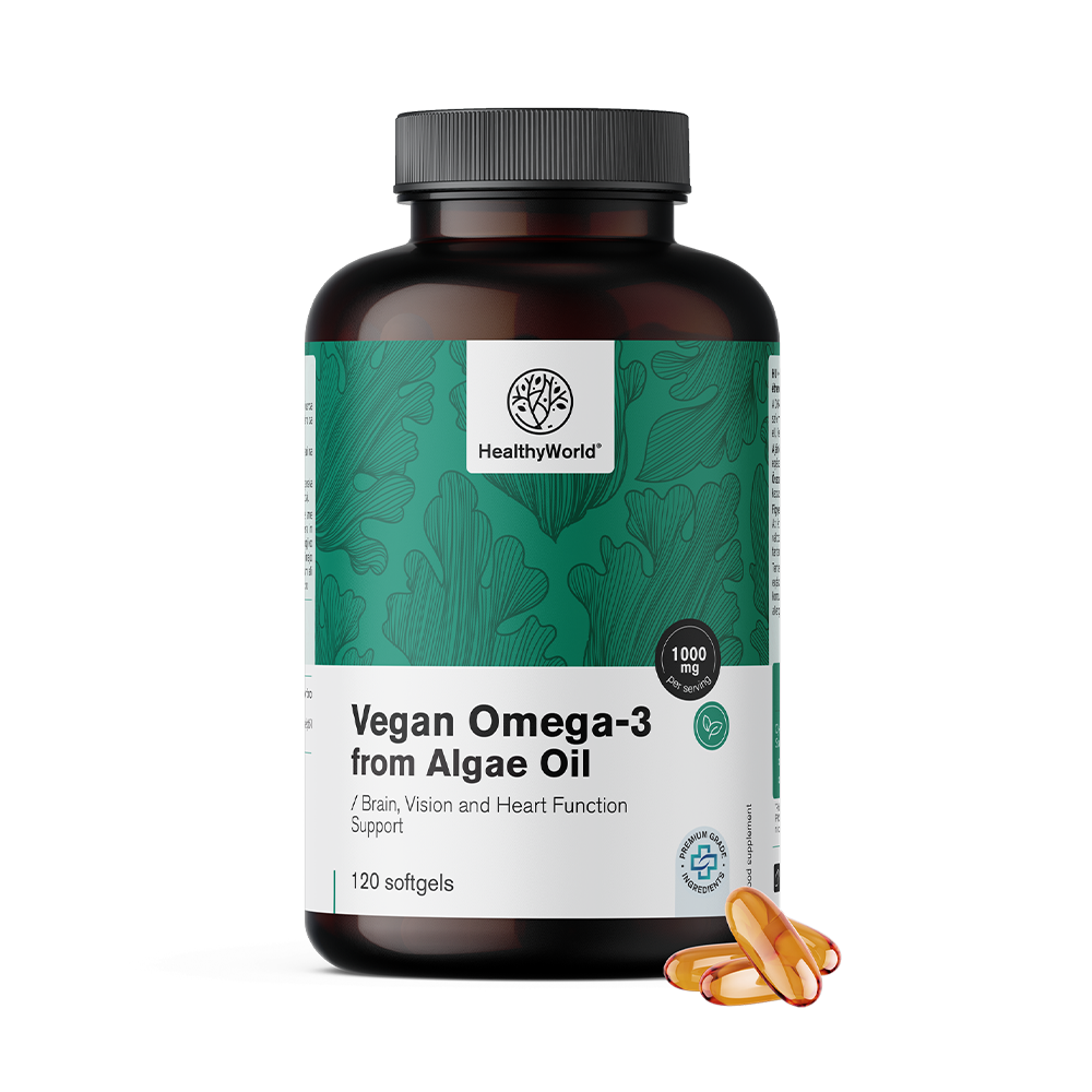 Veganes Omega-3 1000 mg – aus Algen
