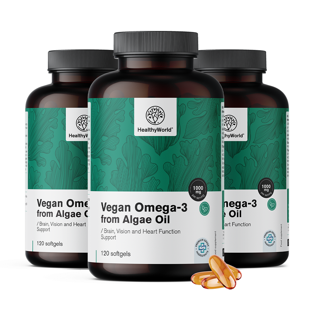 Veganes Omega-3 1000 mg – aus Algen