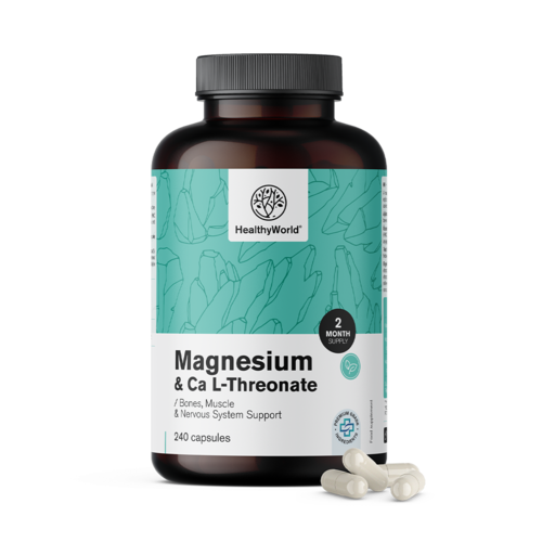 Magnesium + Calcium-L-Threonat, 240 Kapseln