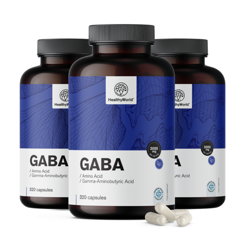 3x GABA 3000 mg, zusammen 960 Kapseln