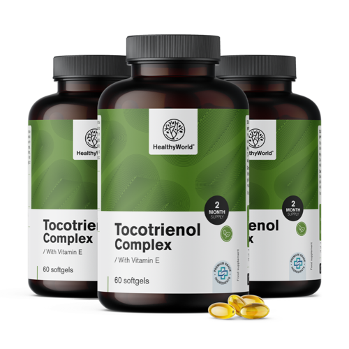 3x Tocotrienol-Komplex mit Vitamin E, zusammen 1080 Weichkapseln