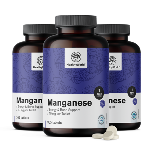 3x Mangan, zusammen 1095 Tabletten
