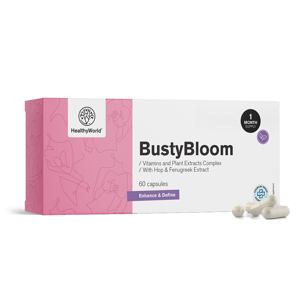 BustyBloom - Komplex aus Vitaminen und Pflanzenextrakten.