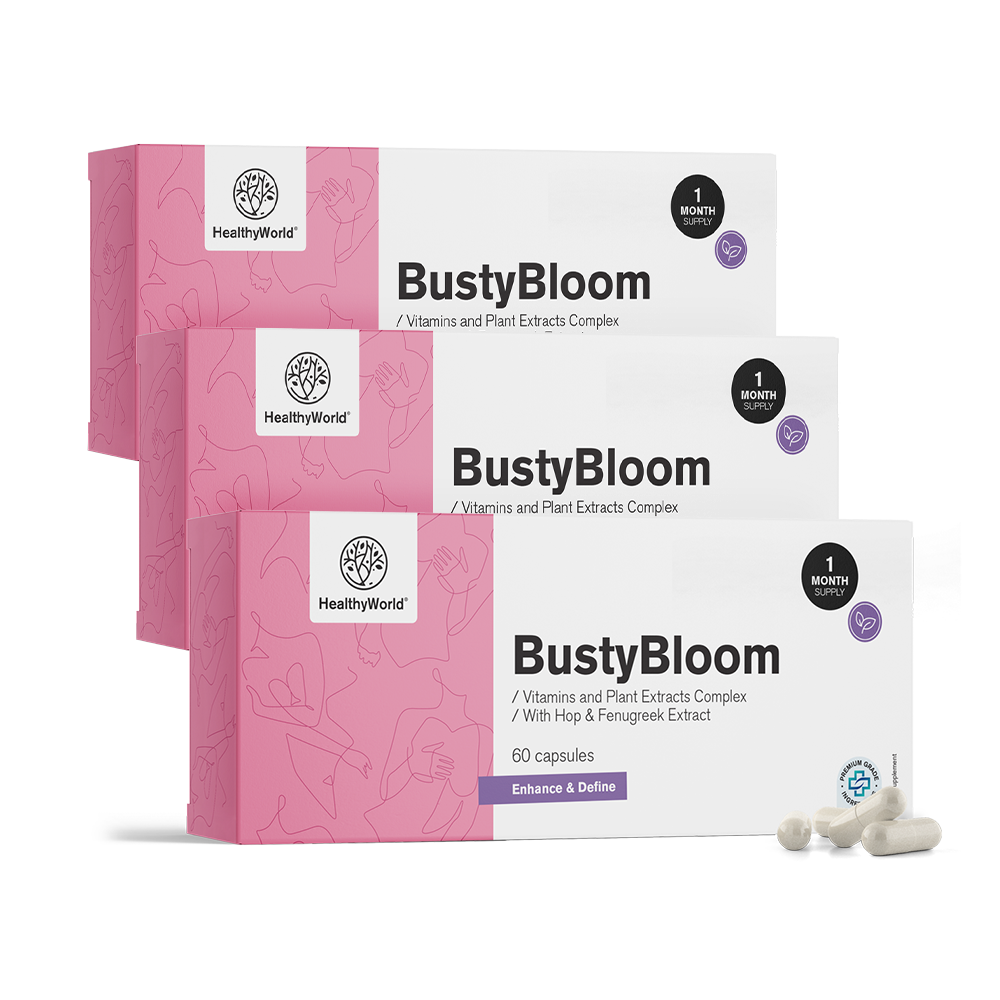 BustyBloom - Komplex aus Vitaminen und Pflanzenextrakten.